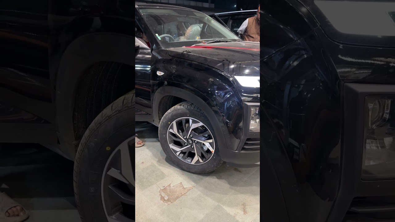 CRETA 2024 FACELIFT MAIN LAGADIYE 17INCH DIAMOND CUT ALLOY WHEELS😱🔥 #indore #creta #automobile