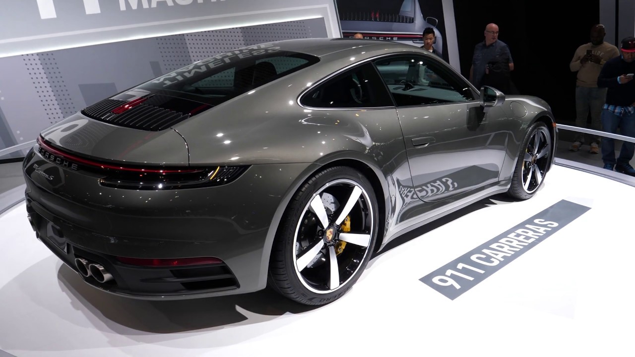 НОВЫЙ 2020 992 Porsche 911 Carerra S и Carerra 4S на автошоу в Чикаго [4K]