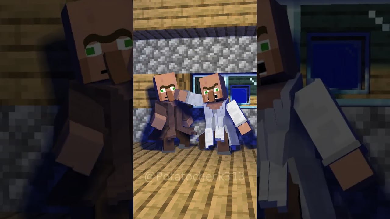 Old villagers looks like 😂 | Minecraft Animation #minecraft