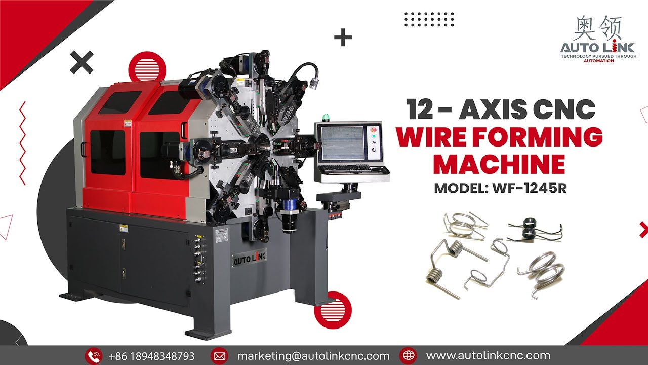 12 - Axis CNC Wire Forming Machine | WF - 1245R (Available in Alibaba and Made in China)