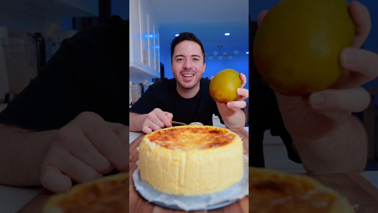 5 INGREDIENT MANGO CHEESECAKE #shorts