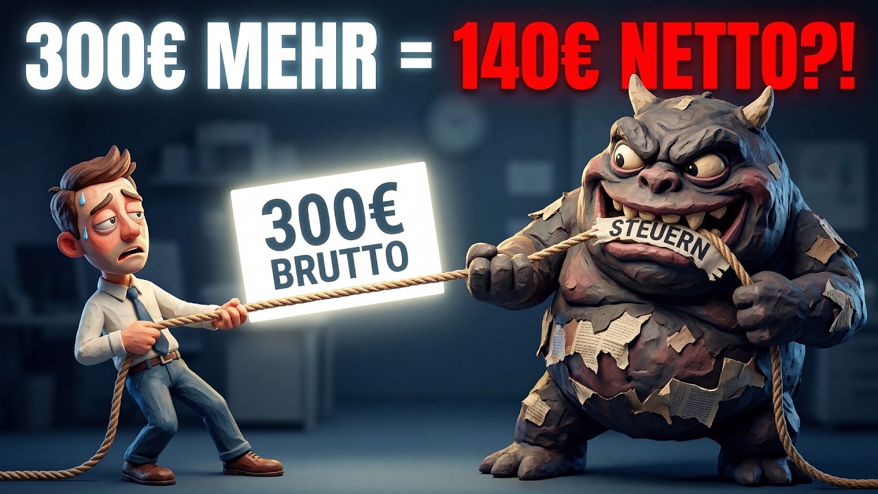 Die Gehalts-Lüge: Warum 300€ mehr Brutto dich in die Armut treiben