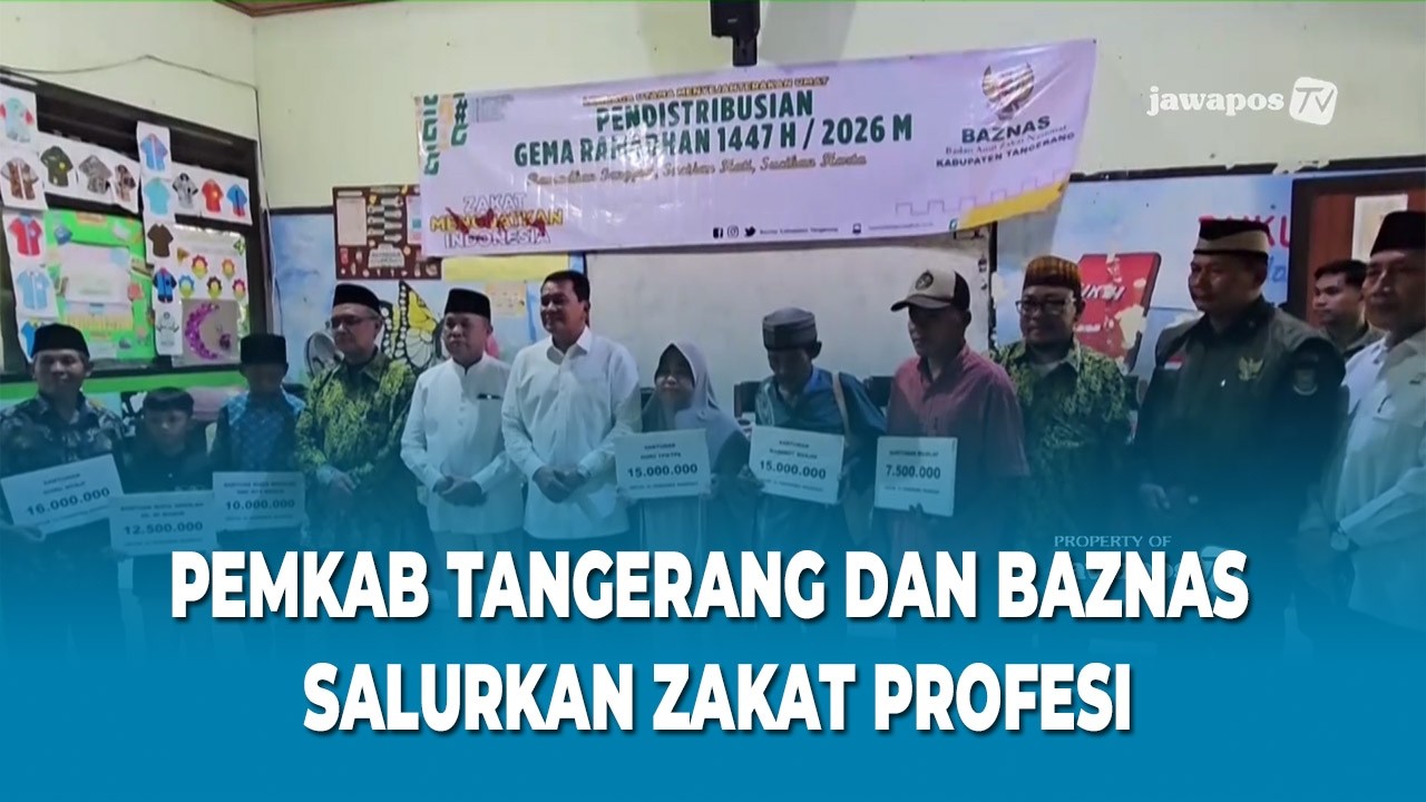 PEMKAB TANGERANG DAN BAZNAS SALURKAN ZAKAT PROFESI