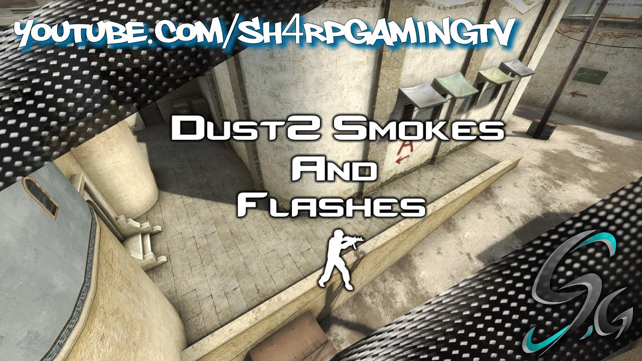 CSGO Dust2 Smokes and Flashes