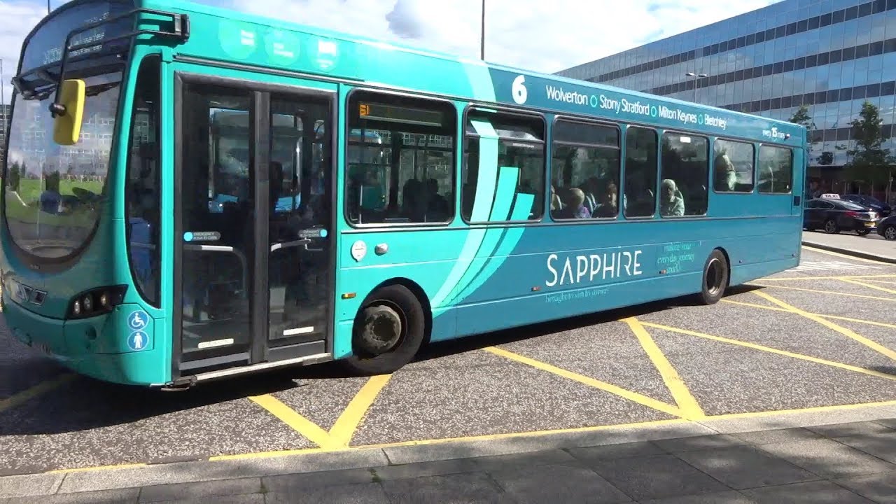 Buses at Milton Keynes Railway Station, UK