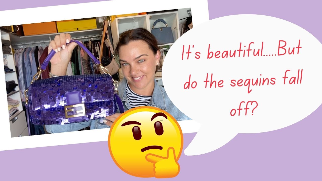 💜 💜 💜  SHOULD YOU BUY THIS BAG? 💜 💜 💜 I VACCUUMED MY FENDI SEQUIN BAGUETTE 🙀