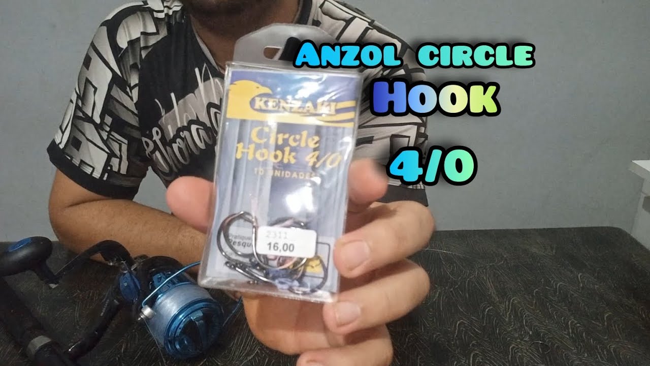 Anzol Circle Hook 4/0 🎣🐟 Equipamento pra pega a Pirarara #pirarara #peixes #anzol #circlehook