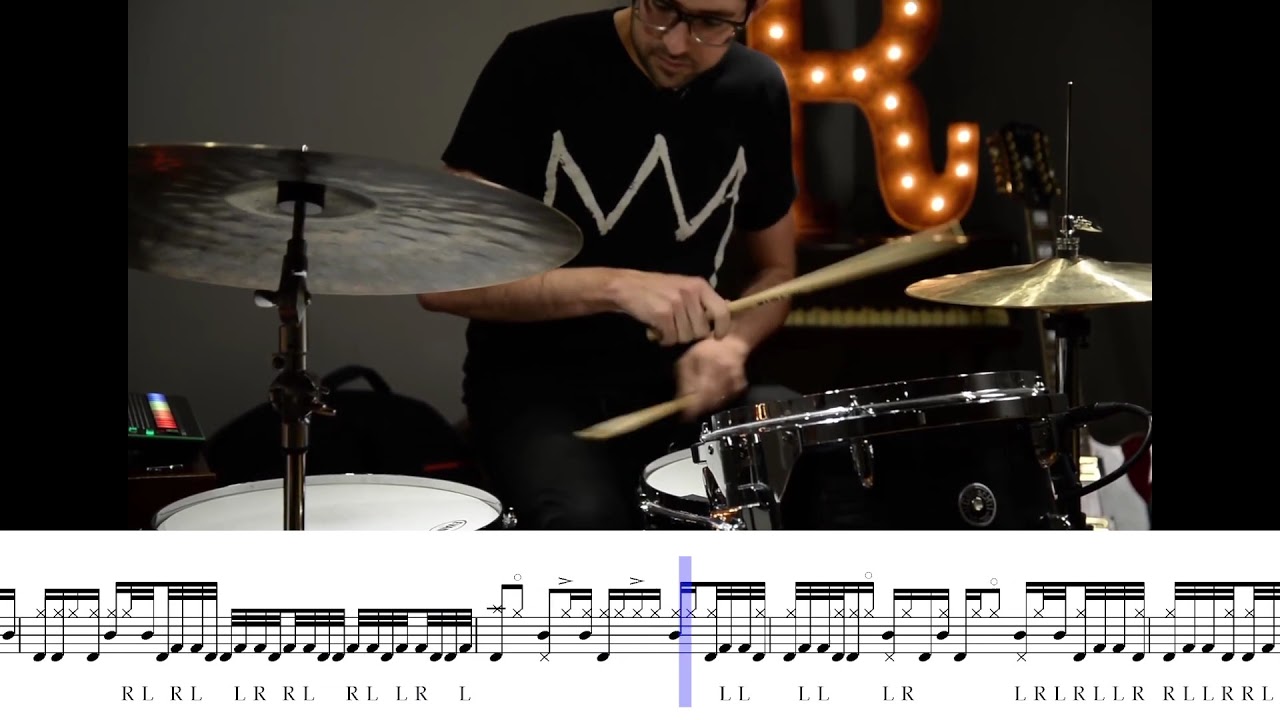 Mark Guiliana -  Drum Tricks Drum Groove Solo (with transcription)