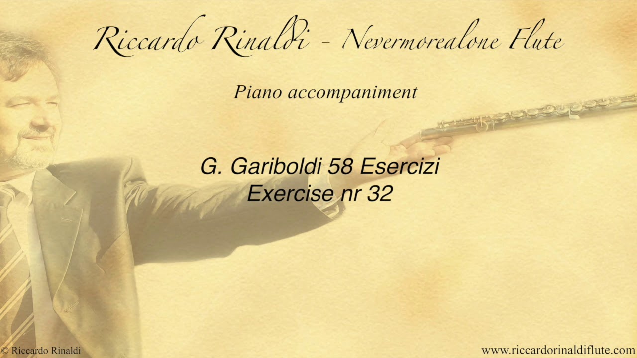 G. Gariboldi 58 Esercizi nr 32 - Accompagnamento Pianistico - NeverMoreAlone Flute