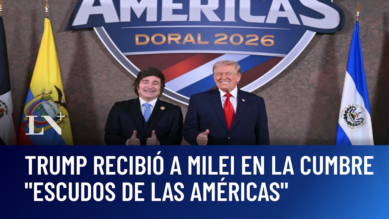 Trump recibió a Milei en la cumbre 