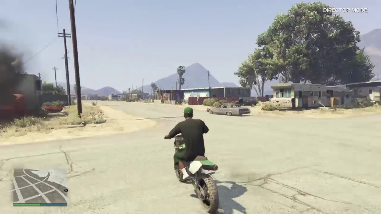 Playing gta 5 director mode doing dumb things and i unlocked lamar in director mode