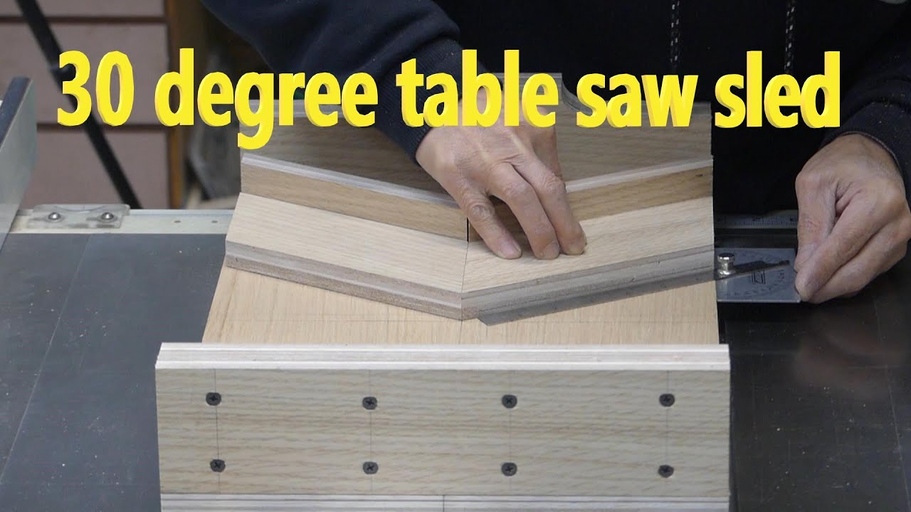 30 degree table saw sled
