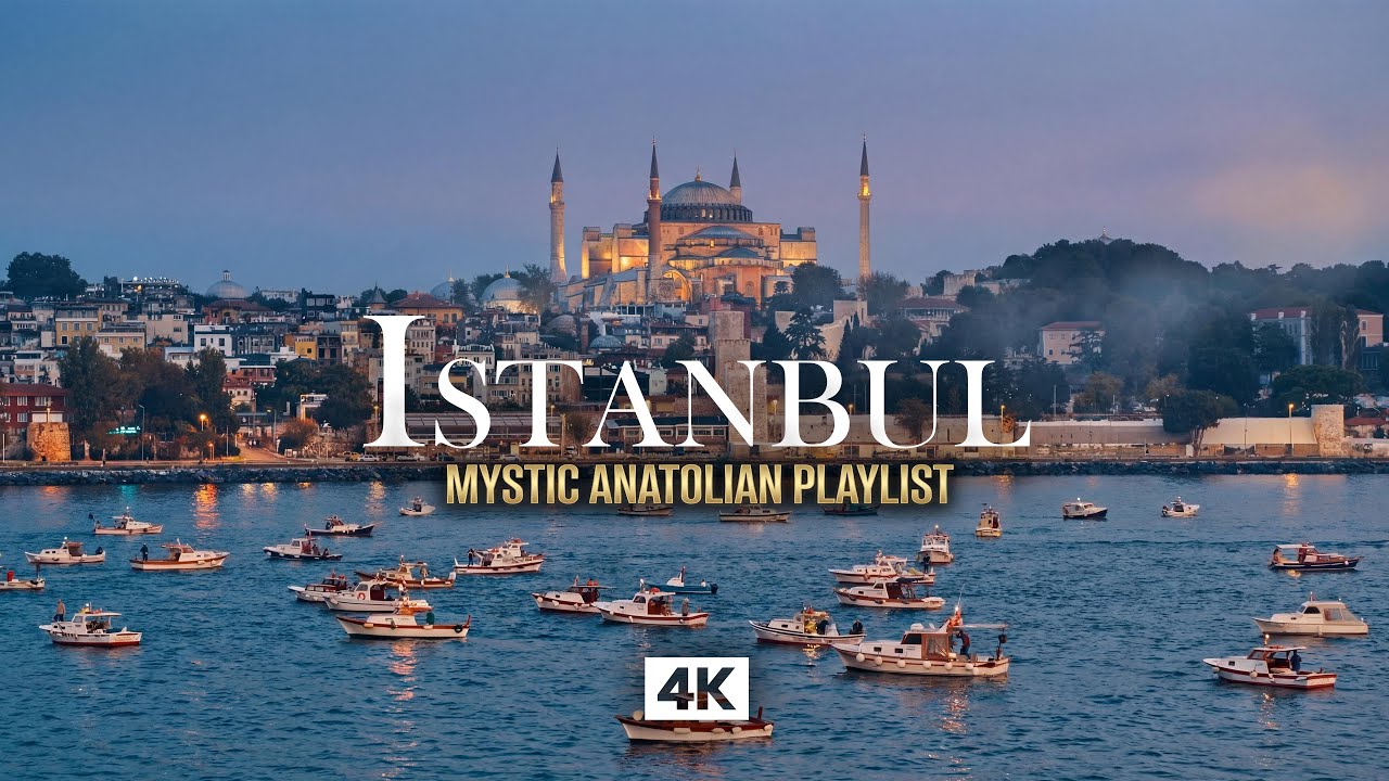 ISTANBUL in 4K – Mystic Anatolian & Ottoman Music | Bosphorus Boats Drone Aerial