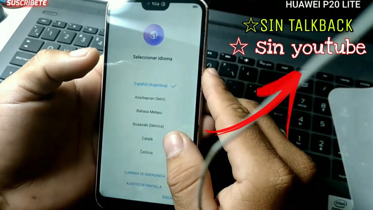 Quita cuenta google a HUAWEI P20 LITE | sin TALKBACK