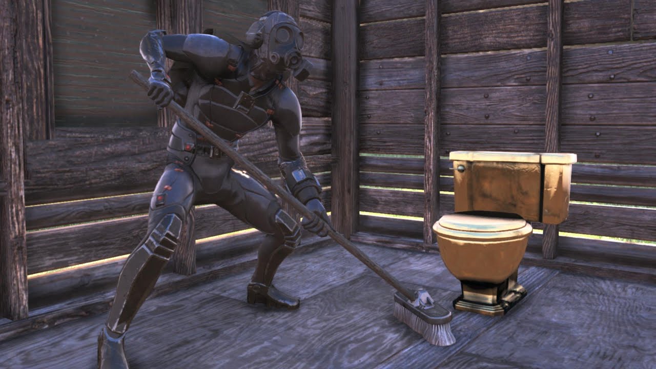 Fallout 76 Golden Toilet Set Season 4 Reward