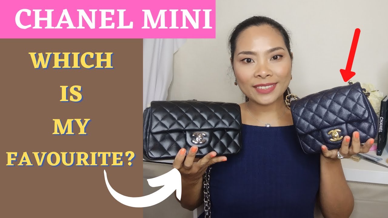 CHANEL MINI SQUARE AND RECTANGULAR COMPARISON| BEST SIZE FOR PETITE WOMEN