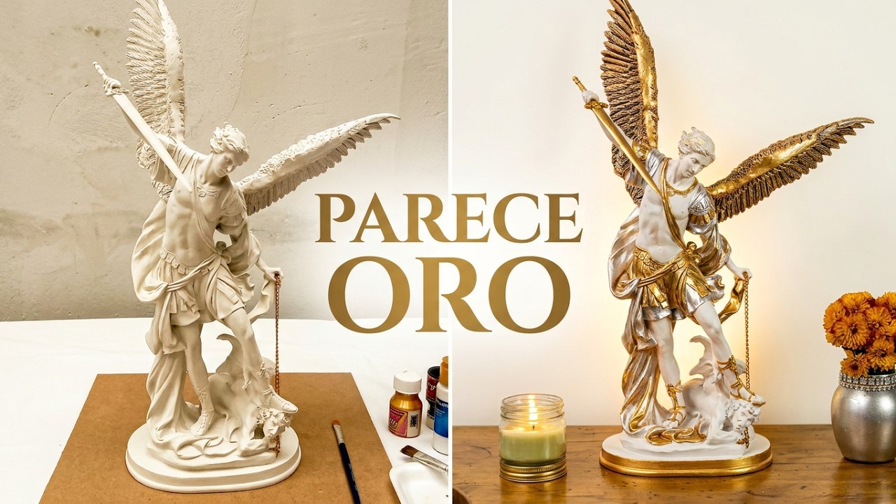 ♥️Como Pintar Un ANGEL En RESINA / Técnicas Mixtas