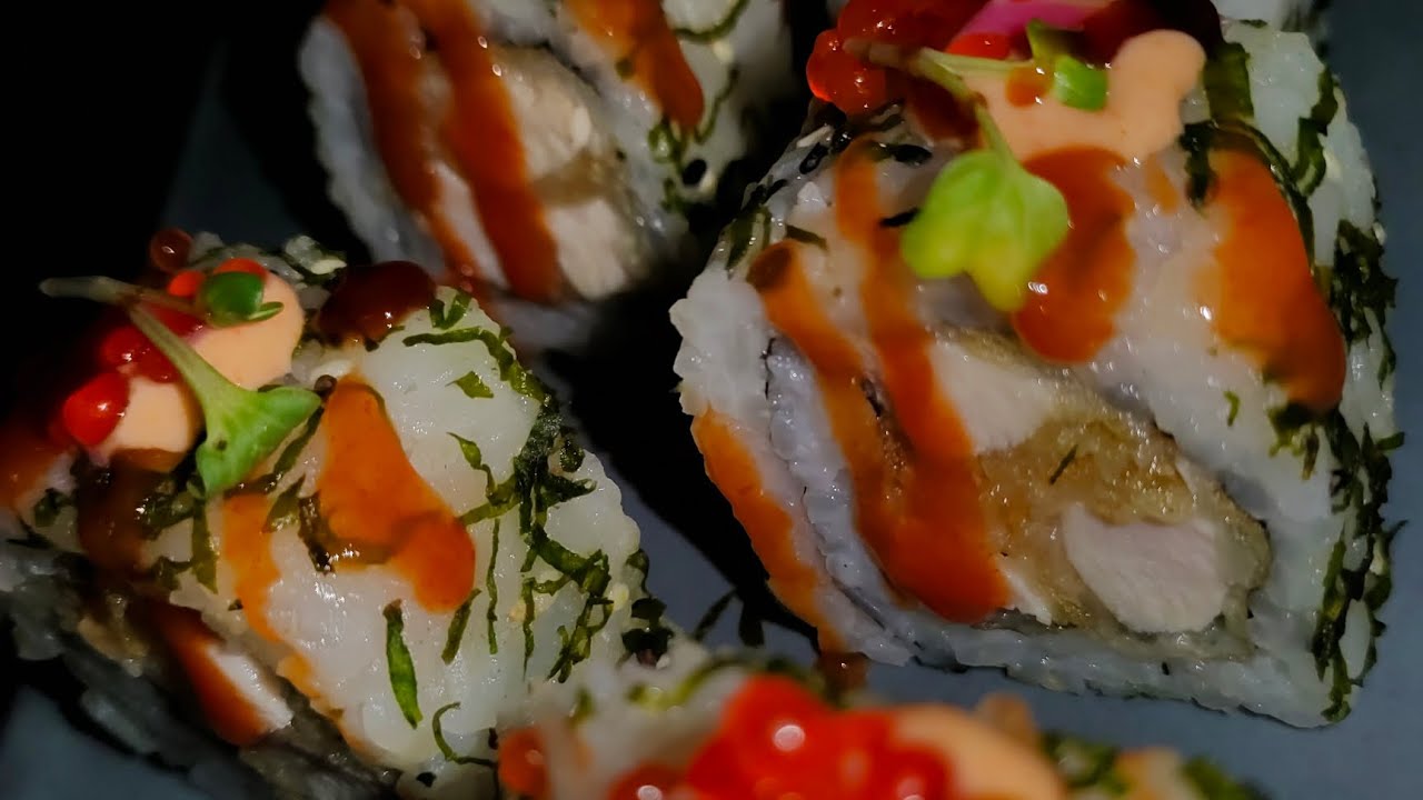 chicken tempura Sushi rool