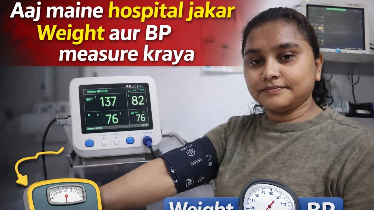 Aaj Maine Hospital Jakar Weight Aur BP Measure Karaya 😲 | Kya Result Aaya?