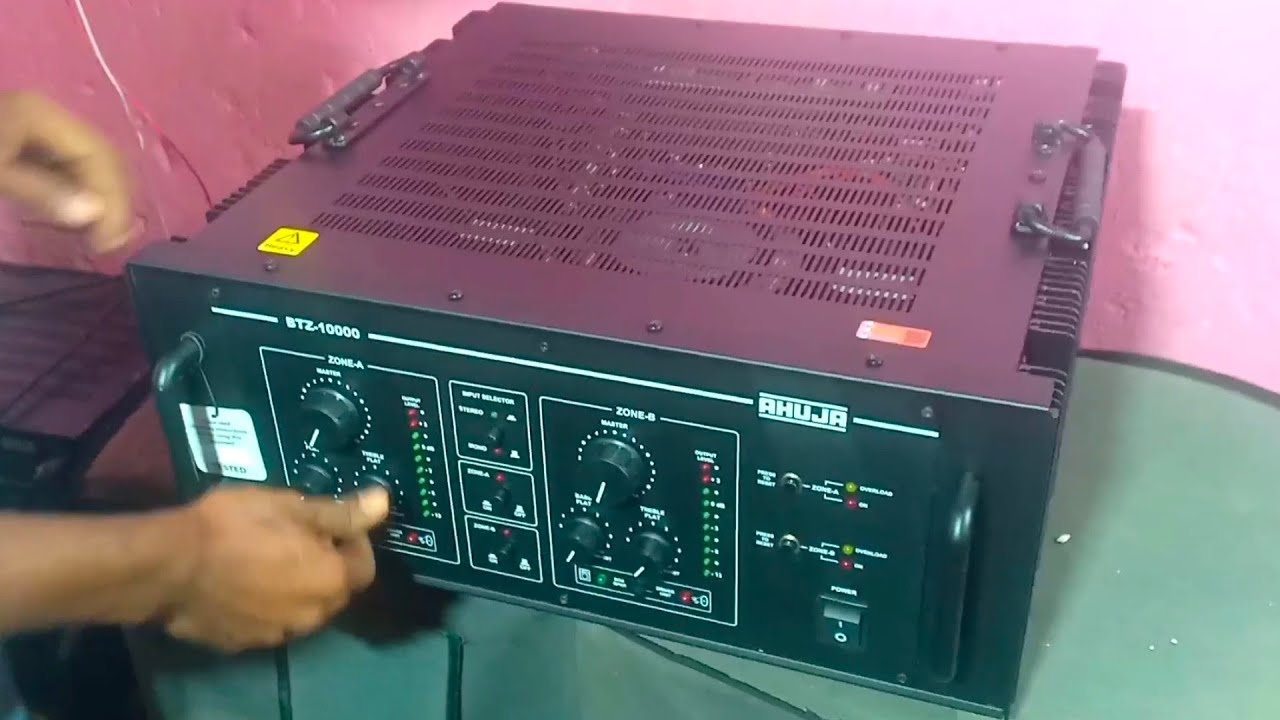 Ahuja BTZ 10000 Amplifier Unboxing Review And Testing