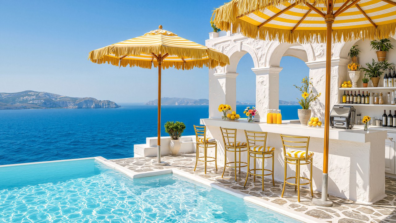 Bright Mediterranean Summer Bossa Nova 🌞 Smooth Jazz Vibes