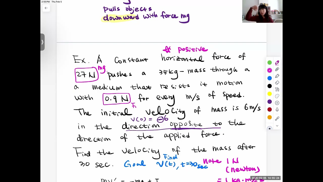 Differential Equation Sec 4 3 Elementary Mechanics