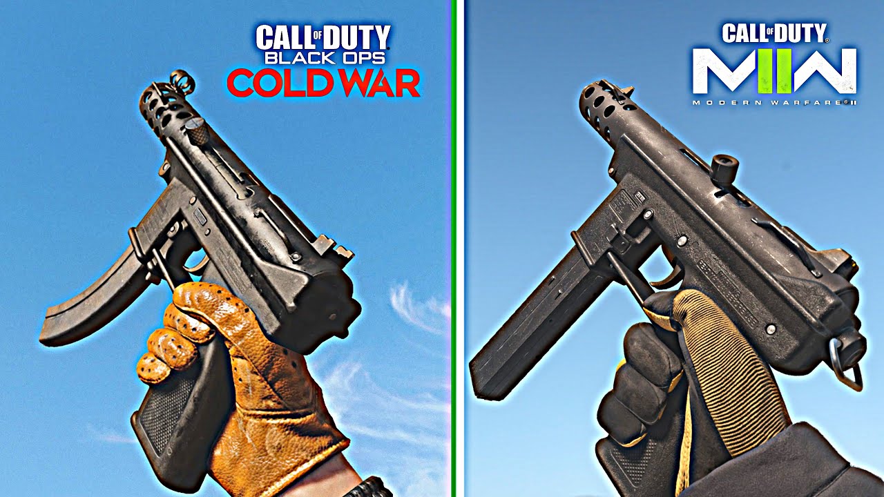 TEC-9 in Call of Duty: Cold War vs Modern Warfare II