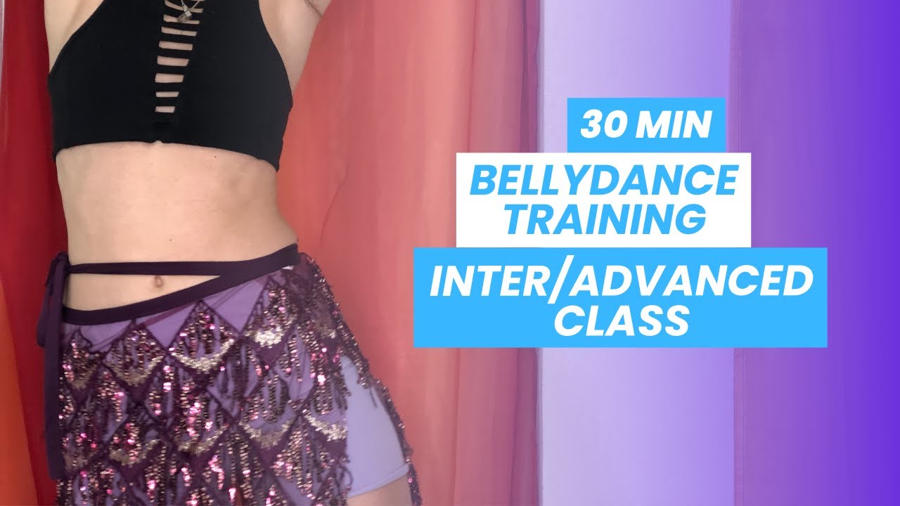 30 MIN #bellydance training | Dance class for intermediate/advanced  [shimmy + hip circle practice]