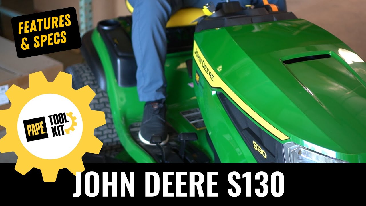 John Deere S130 Riding Lawn Mower Overview