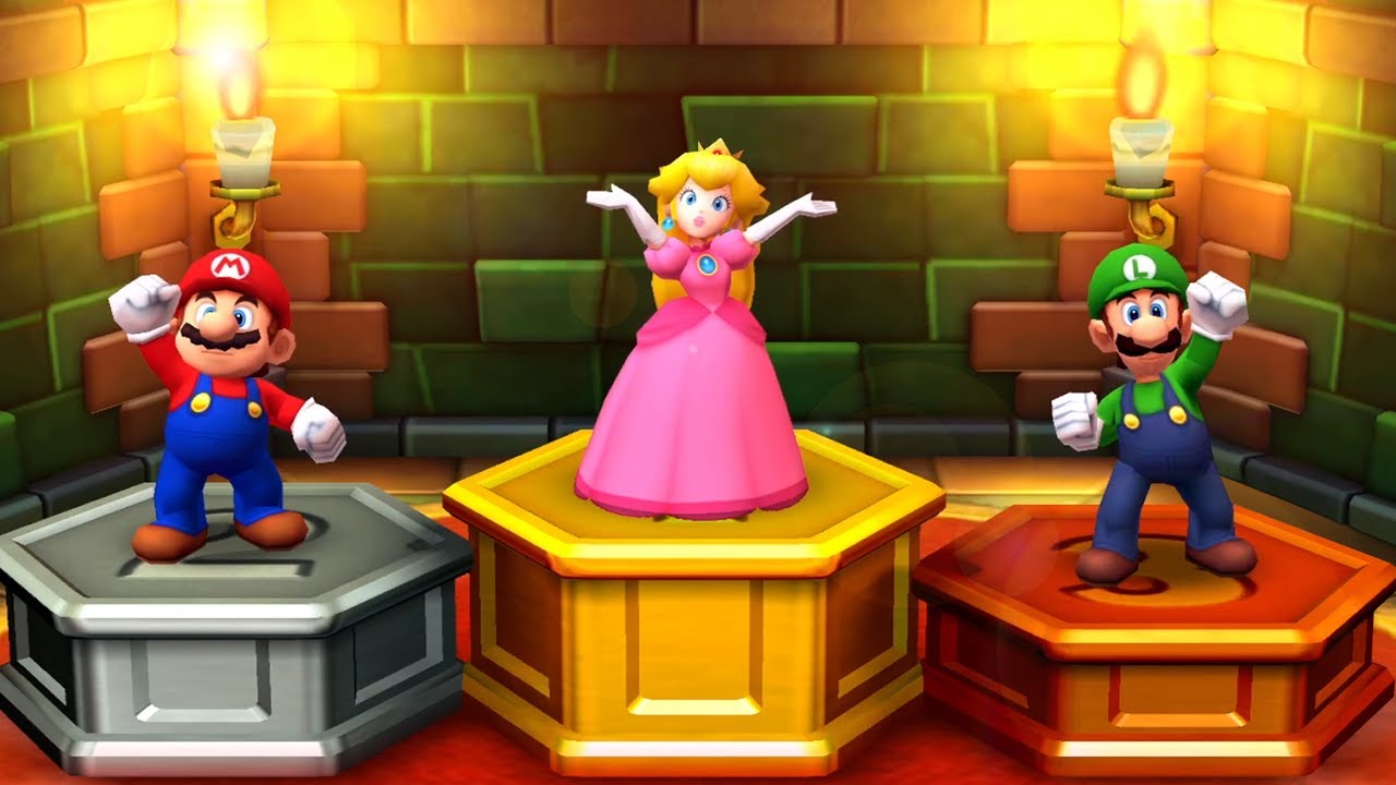 Mario Party The Top 100 Minigames - Mario Vs Daisy Vs Luigi Vs Peach (Master Difficulty)