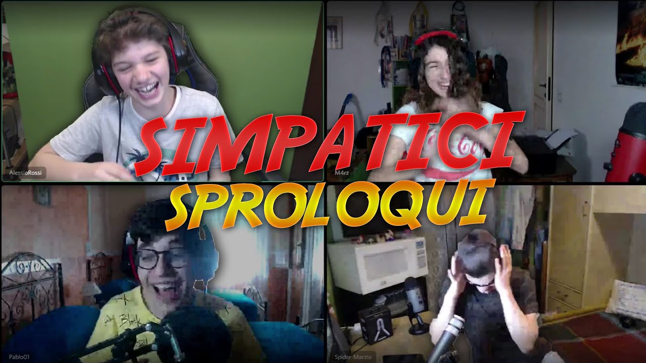 SIMPATICI SPROLOQUI CON PABLO, SPIDERMARZIO, MARZ E ALECLASHER!