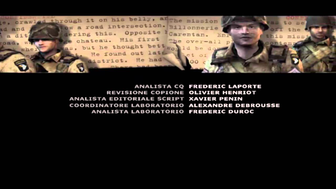 (ITA) Brothers in Arms - Earned in Blood Credits Fine-Ending