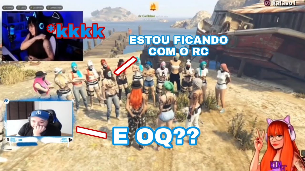 RC REAGINDO A KELEMEG, AS MENINAS FALOU Q ESTÁ PEGANDO O RC ?
