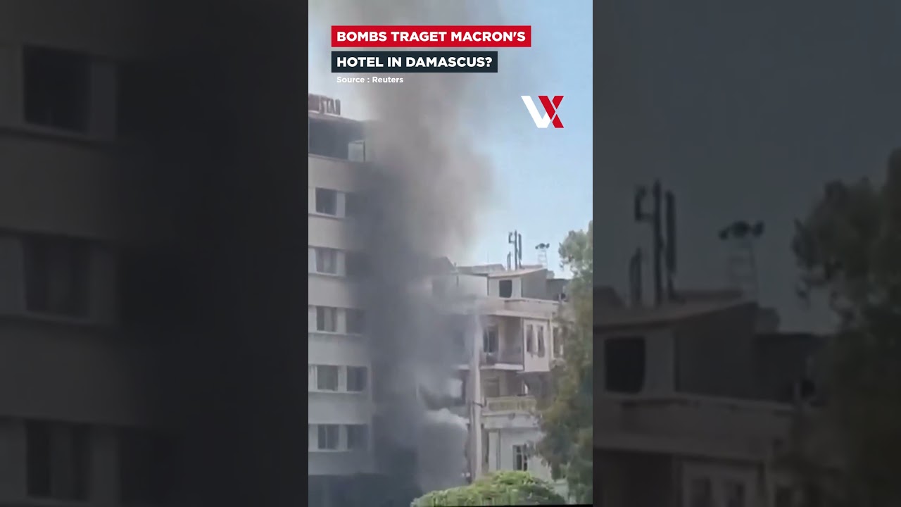 Massive Explosion Shakes Damascus During Macron's Historic Syria Visit | VERTEX