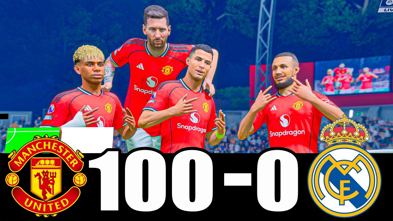RONALDO, MESSI, LAMINE YAMAL, MBAPPE ALL BEST PLAYERS IN THE WORLD PLAYING TOGETHER | MESSALDO FC 26