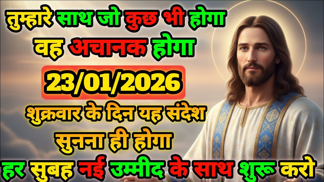 🟢✝️23 जनवरी 2026 का यीशु मसीह का सन्देश |🌺जरूर सुने Universe Message|Jesus Message Today #godmessage