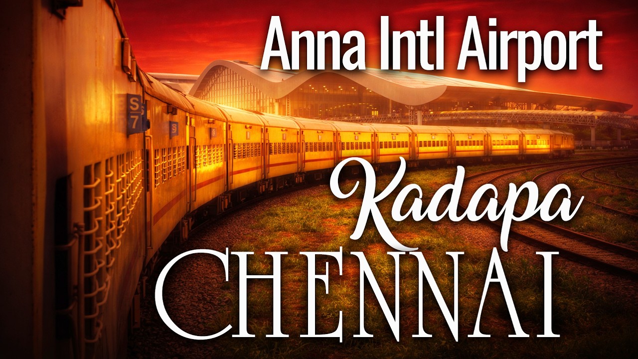 కడప నుంచి CHENNAI AIRPORTకు రైల్లో... #telugutrainvlogs #indianrailways  #railvlogger #train