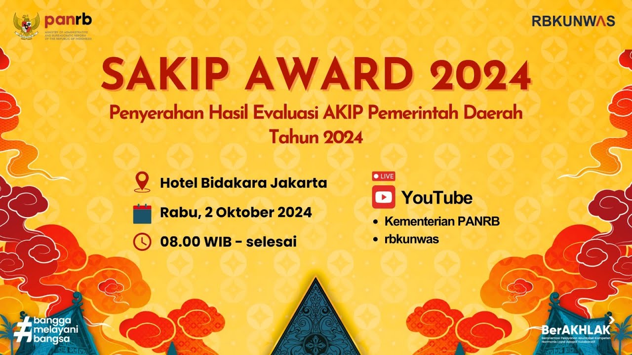 [LIVE] Penyerahan Hasil Evaluasi AKIP Pemerintah Daerah Tahun 2024