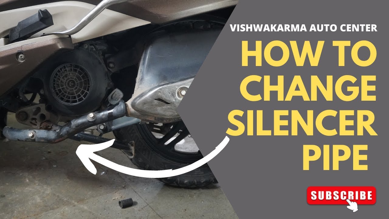 Jupiter ki silencer pipe kaise change karein | How to change scooty silencer pipe?