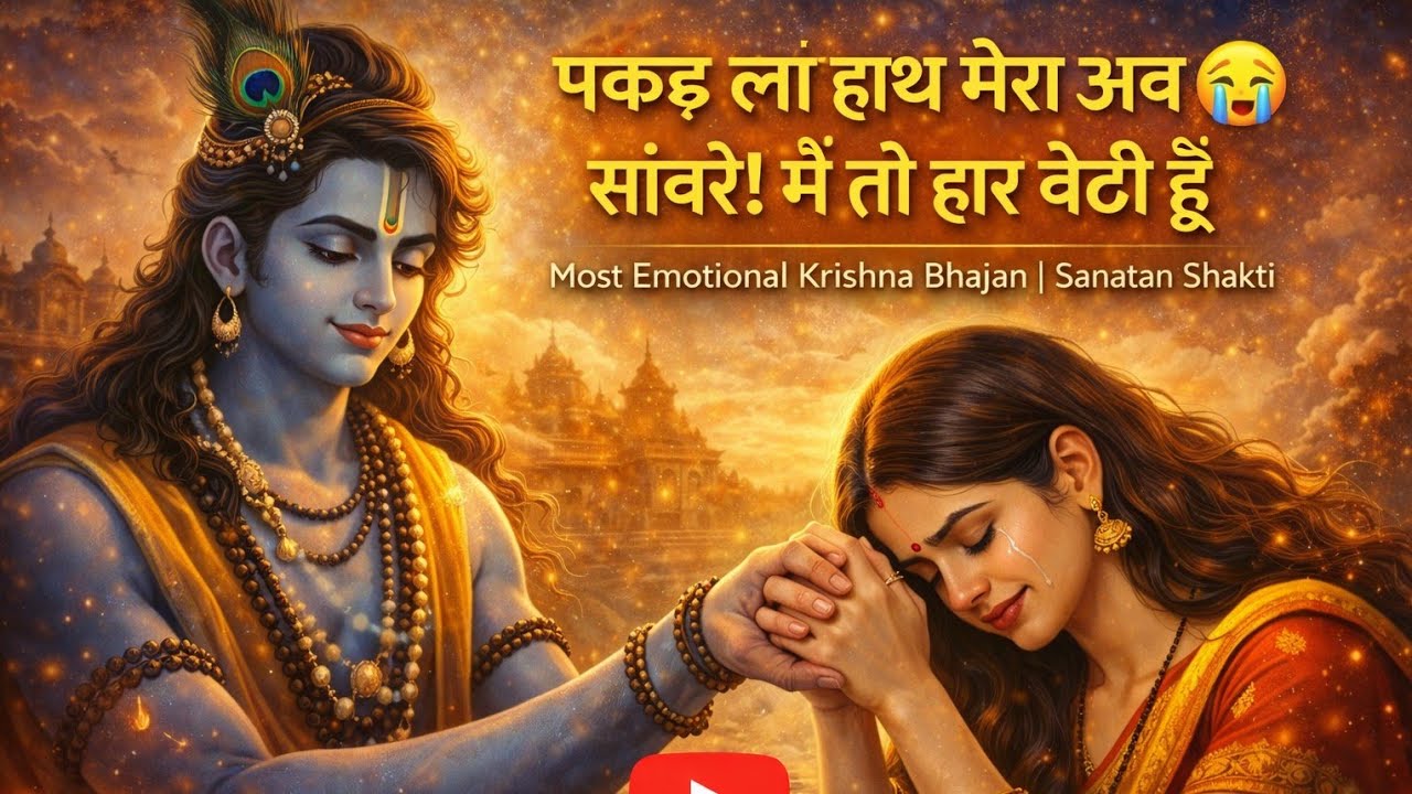 पकड़ लो हाथ मेरा अब 😭 | सांवरे! मैं तो हार बैठी हूँ | Most Emotional Krishna Bhajan | Sanatan Shakti