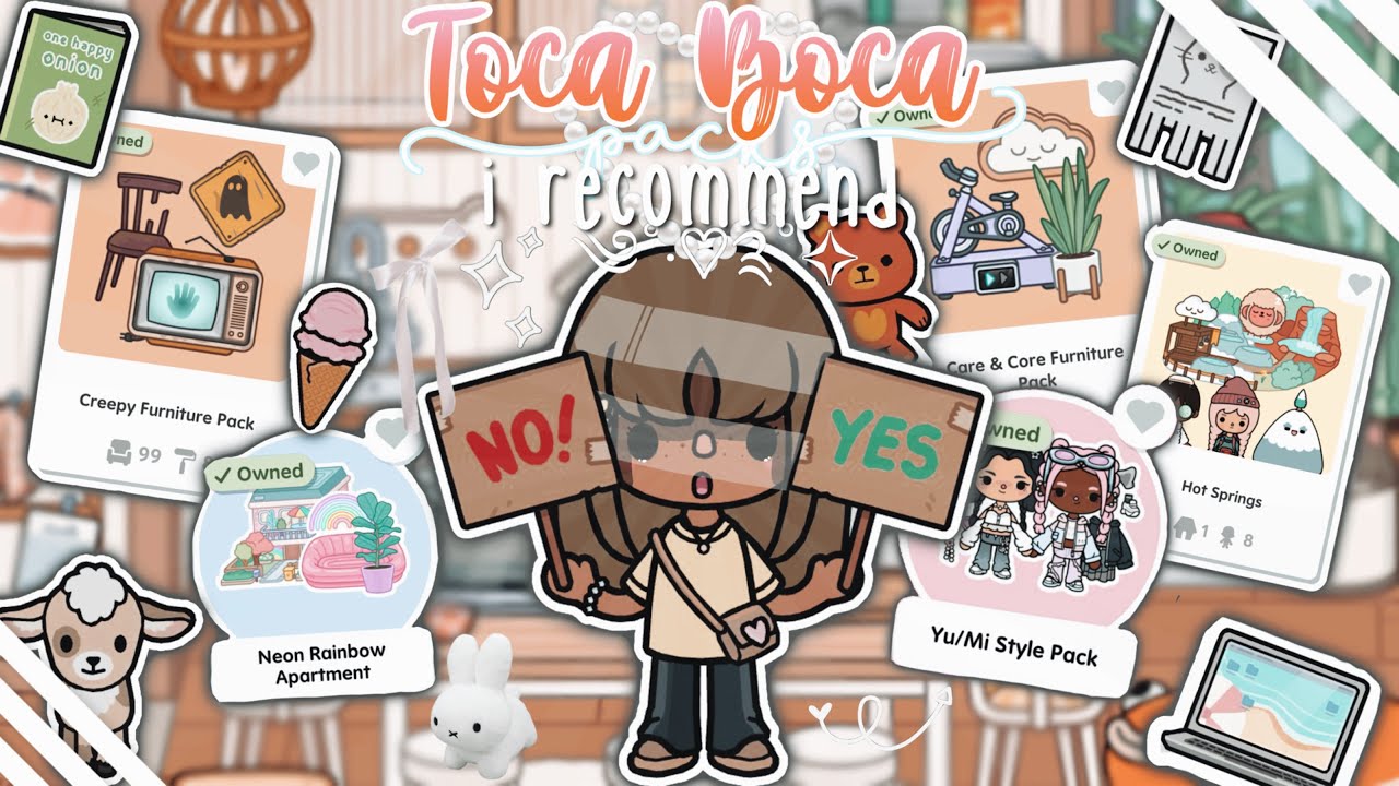 *AESTHETIC* Toca Boca packs I recommend buying! 🤭🫶🏼💐 #tocaboca #aesthetic #toca #fypシ 
