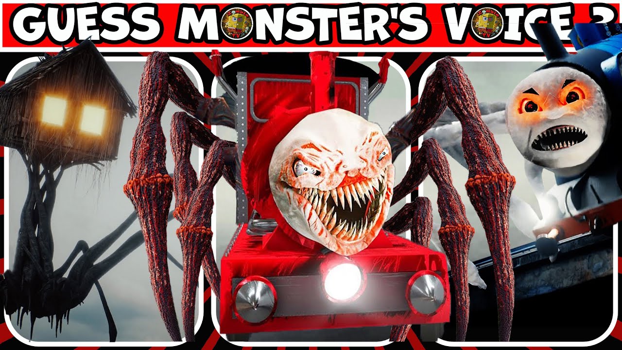 Guess the MONSTER'S VOICE? Choo Choo Charles, Siren Head, Cursed Thomas, Skibidi Toilet
