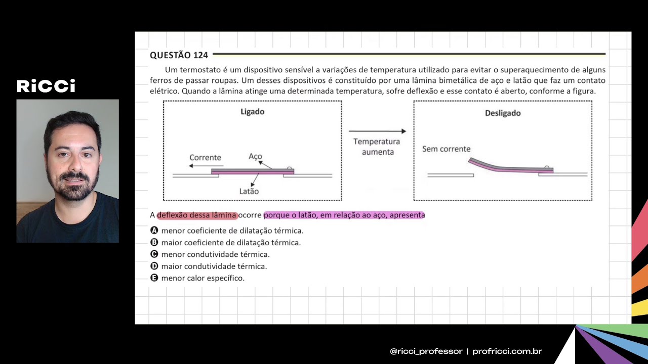 [Termologia] ENEM COP30 2025 | Questão 124 (Caderno Amarelo)