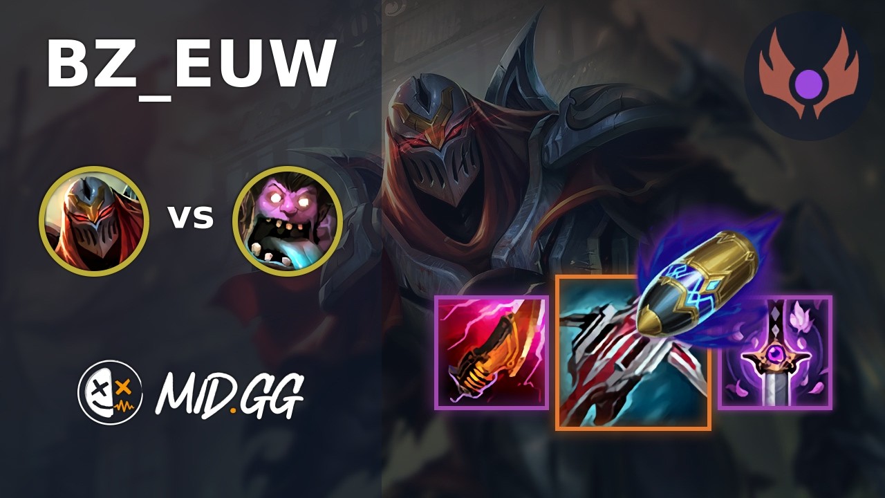 MID.GG: [ BZ_EUW ] Zed JUNGLE vs Dr. Mundo | EUW MASTER | LOL Season 2026
