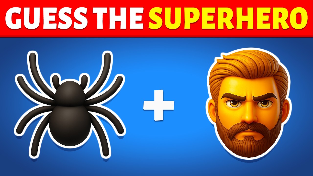 Can You Guess The Superhero By Emoji? 🕷🦸 | Marvel & DC Superheroes Emoji Quiz | Rocky Quiz