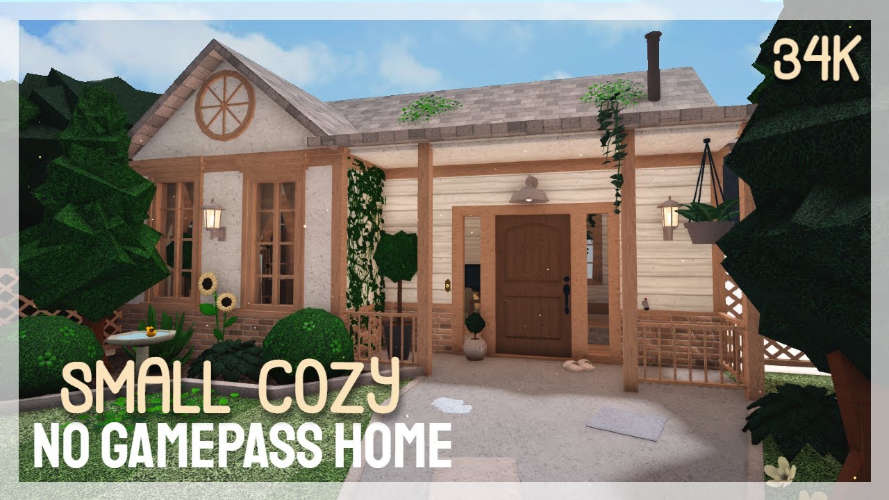 Roblox Bloxburg: Cozy Affordable No Gamepass Home | 34K