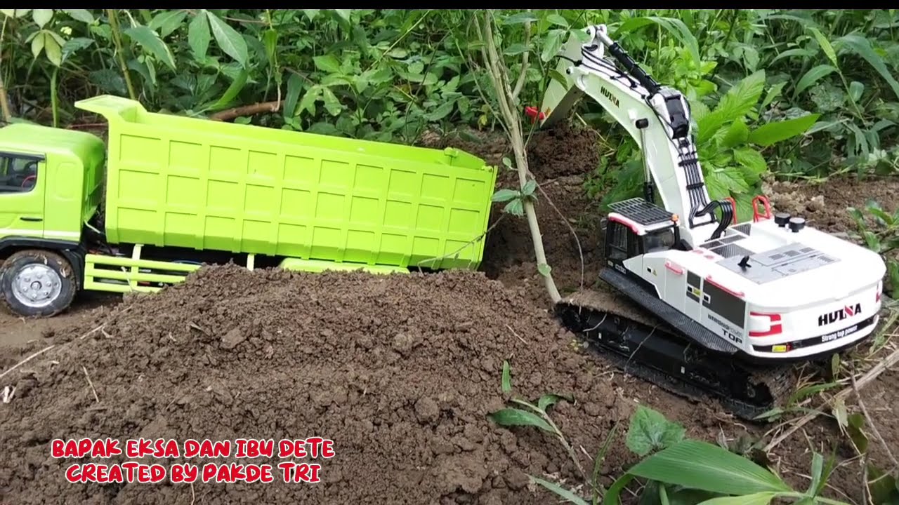 RC Truck Mania Bapak Eksa dan Ibu Dete front loading OB part 1