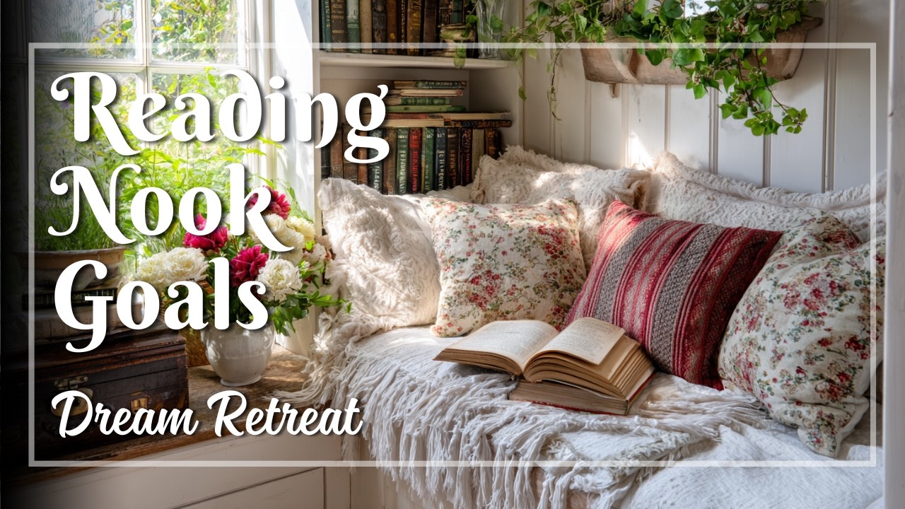 Cottagecore Vintage Reading Nooks to Love 📚 How Tiny Corners Become Soft Refined Retreats