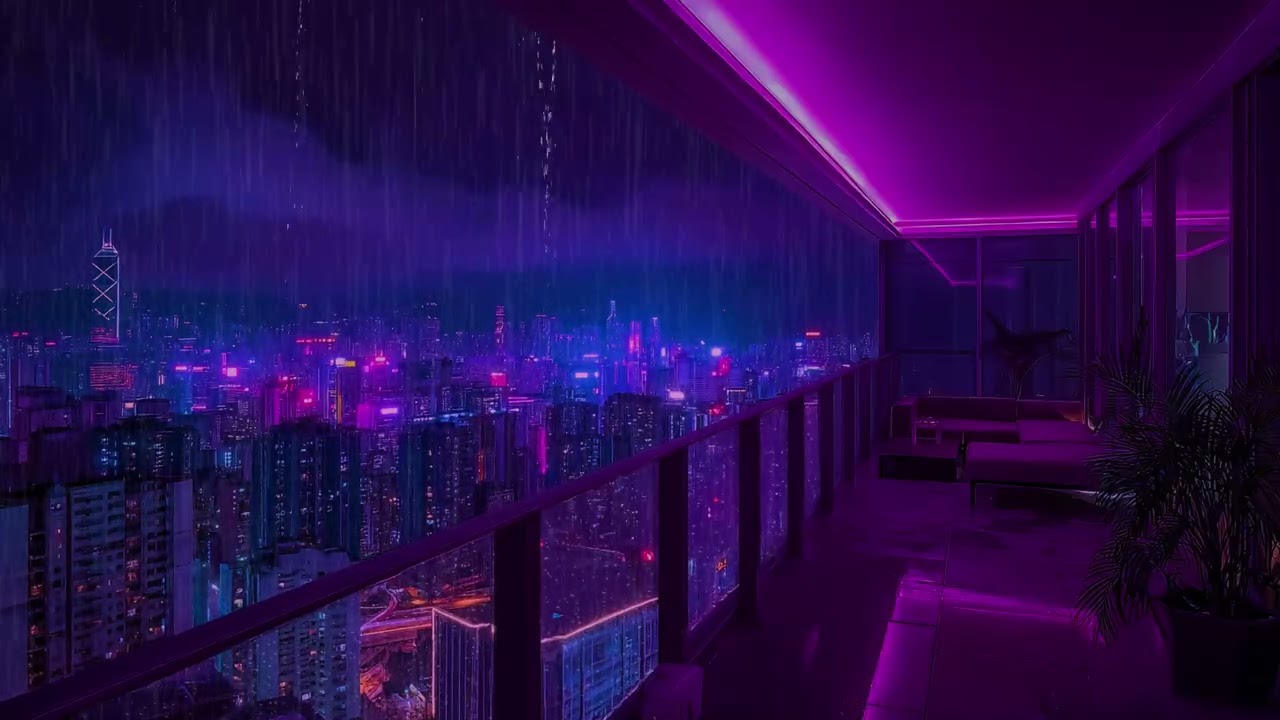 Sydney Rainy Harbour Night – Relaxing Lofi Ambience with City Lights for Sleep & Study
