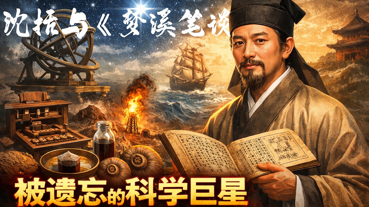 解密《梦溪笔谈》与沈括的奇幻一生！领先西方400年！大宋最强“理科生”如何用科学降维打击外敌？----修改版